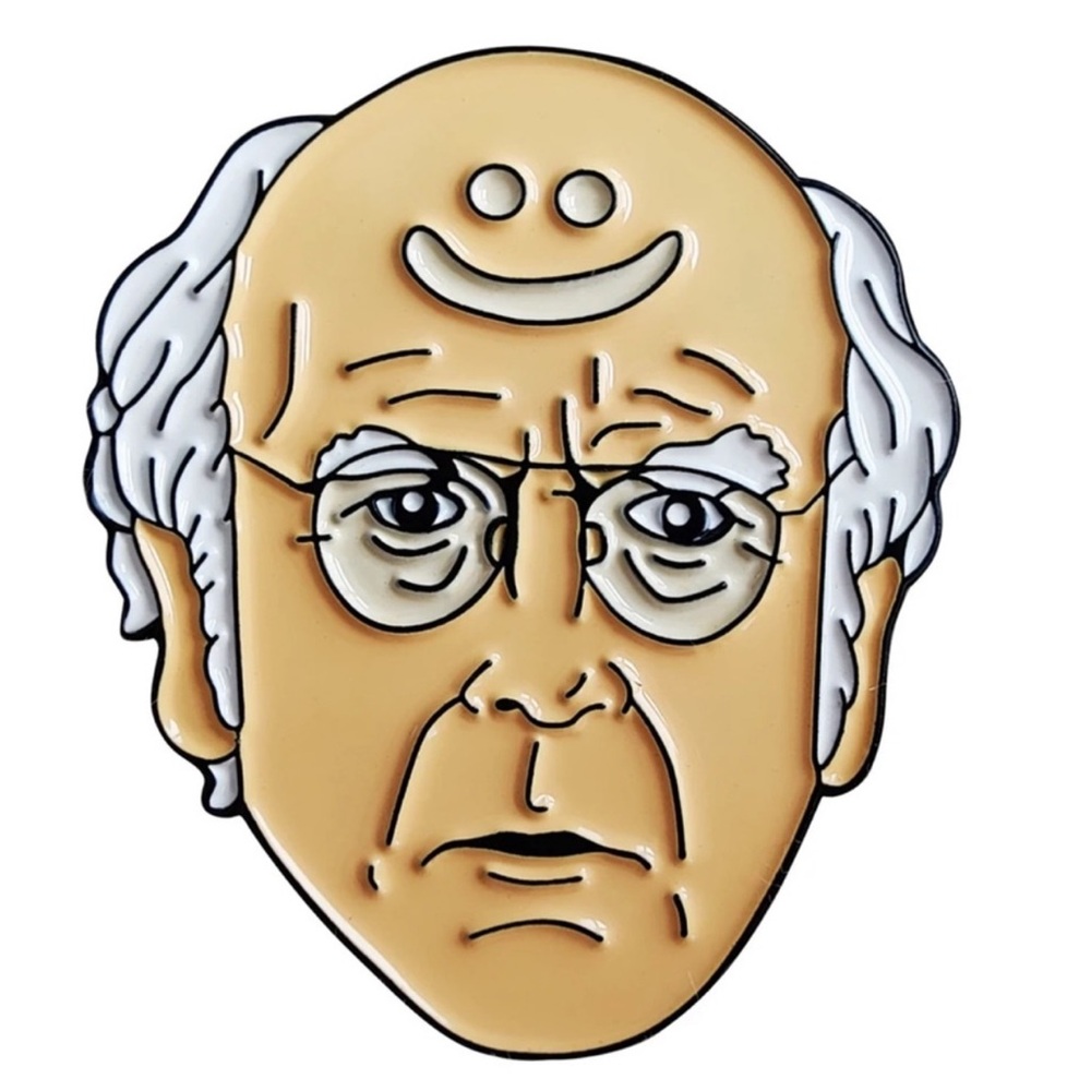 Larry David Comedian and Writer Enamel Pin, Seinfeld & Curb Your Enthusi…